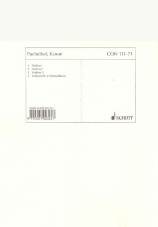 Preview: Pachelbel Instrumentalstimmen